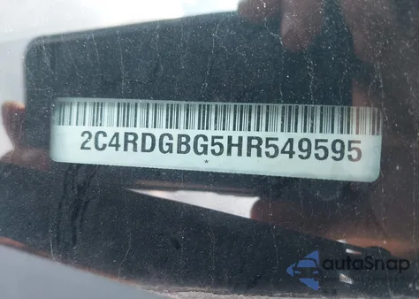 2017 Dodge Grand Caravan Se Plus from USA, damaged, VIN 2C4RDGBG5HR549585